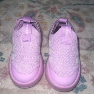 Adidas Kids Grand Court 2.0 Pink Slip-On Shoes 8K US